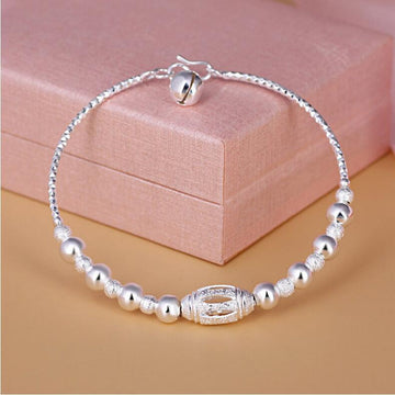 AK113 - Korean silver-plated Anklet